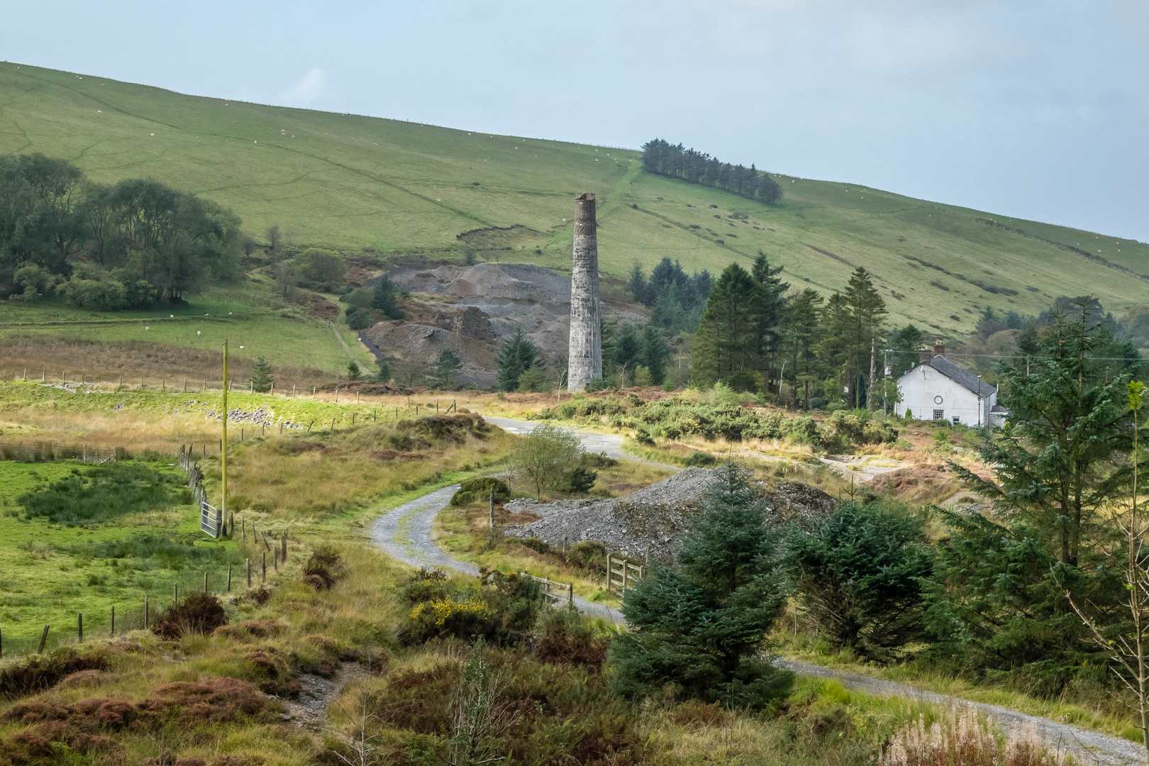 Cwmsymlog Mine overall view Sept 2017, submitted by Dickie Bird on 14-03-2026.
© Richard Bird Cwmsymlog Mine overall view Sept 2017